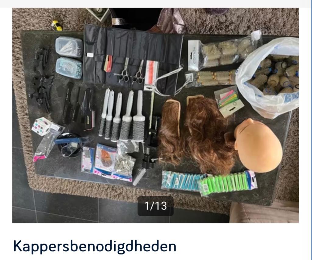 Kappersbenodigdheden, Ophalen, Nieuw