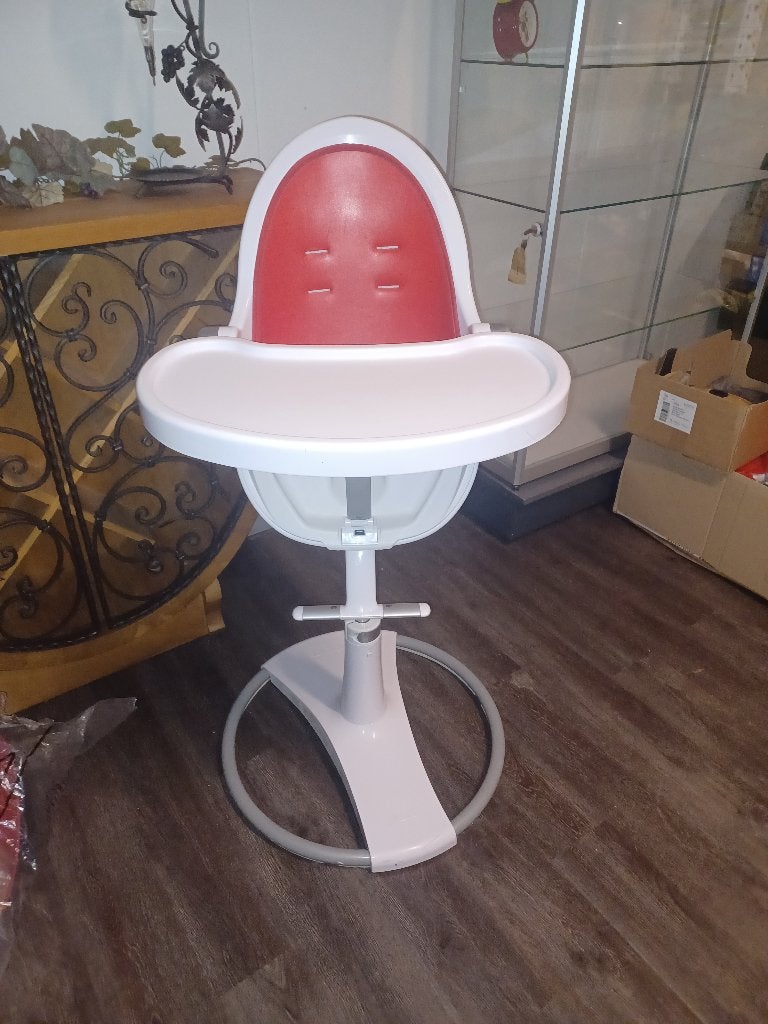 Chaise pour enfant Bloom Fresco Chrome design, Enlèvement, Utilisé, Chaise évolutive, Plateau amovible