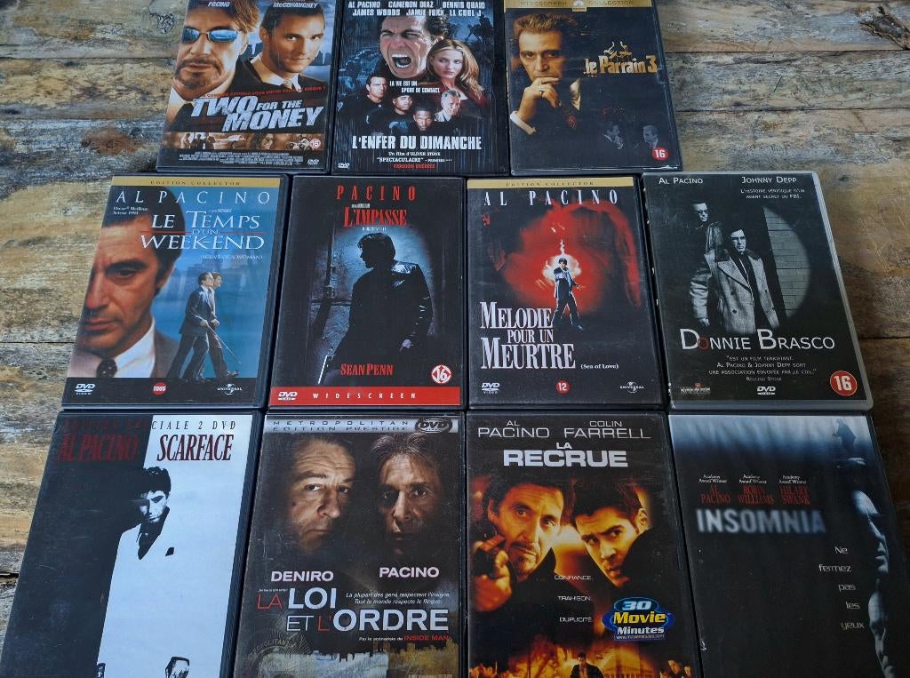 Al Pacino Dvd's - 1,00€ par pièce, À partir de 16 ans, Enlèvement ou Envoi, Utilisé, Thriller d'action