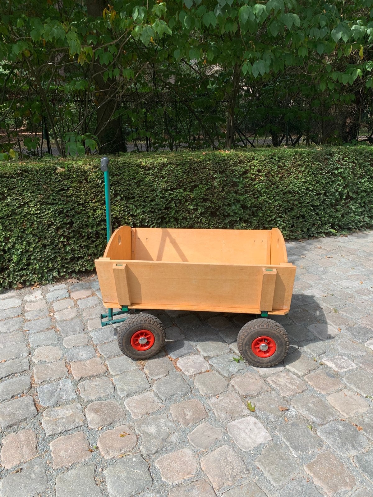 Houten bolderkar, Enlèvement, Utilisé