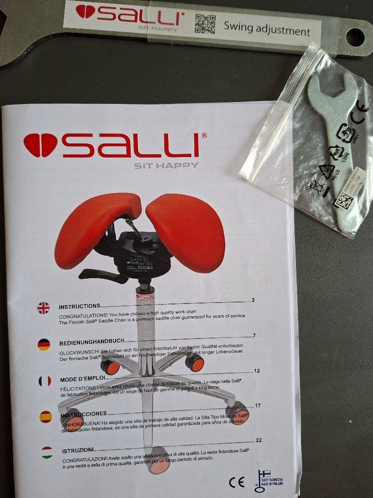 Chaise selle  Salli- Salli saddle chair, Enlèvement