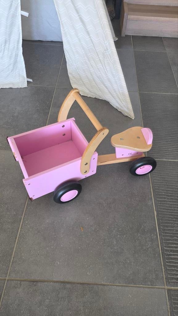 Houten bakfiets little rider Cargo bike bandit and angels, Kinderen en Baby's, Ophalen of Verzenden