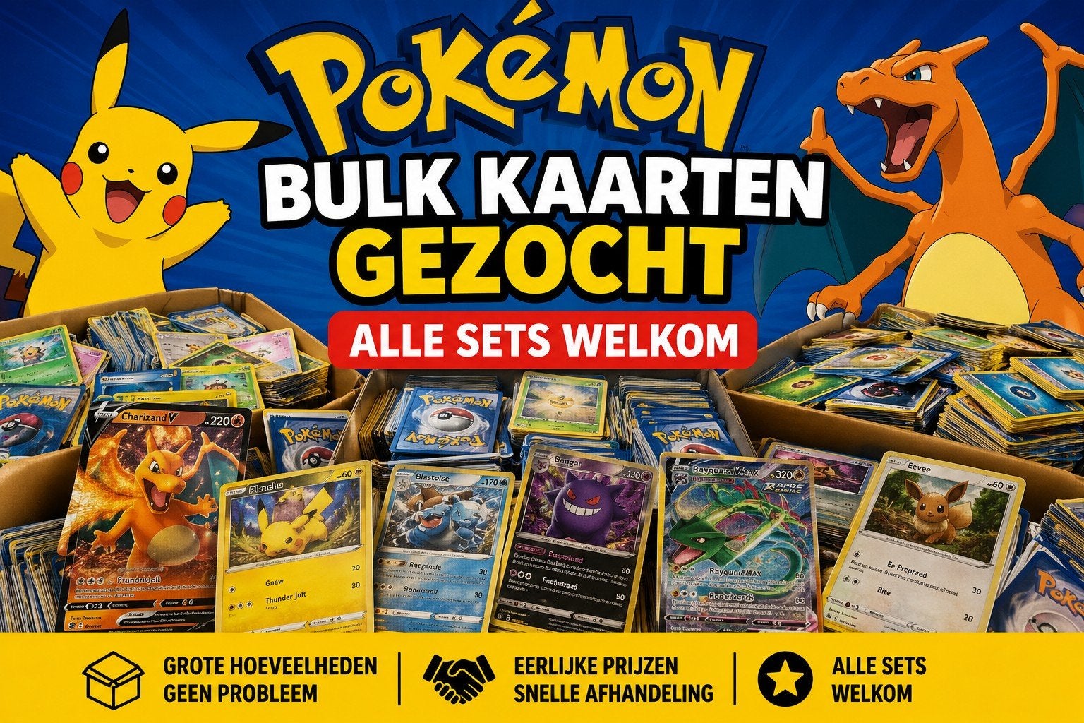 Pokemon bulk gezocht, Hobby en Vrije tijd, Verzamelkaartspellen | Pokémon, Ophalen of Verzenden, Nieuw