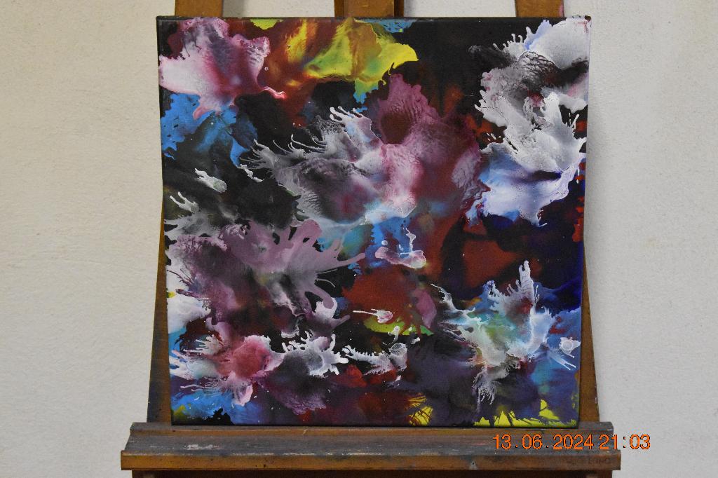 Abstract schilderij, serie nr. (39) van joky kamo, Antiek en Kunst, Kunst | Schilderijen | Abstract, Ophalen