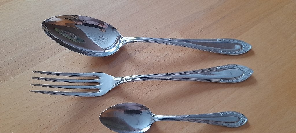 bestek, Enlèvement, Utilisé, Inox ou Chrome, Set de couverts