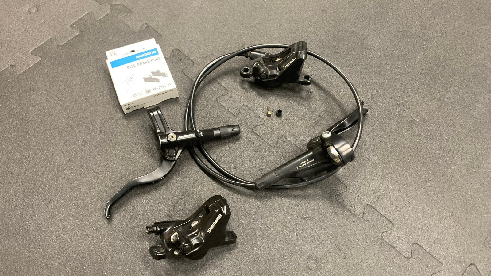 Shimano MT420 schijfremmen V+A, Fietsen en Brommers, Fietsonderdelen, Ophalen of Verzenden, Gebruikt, Remmen