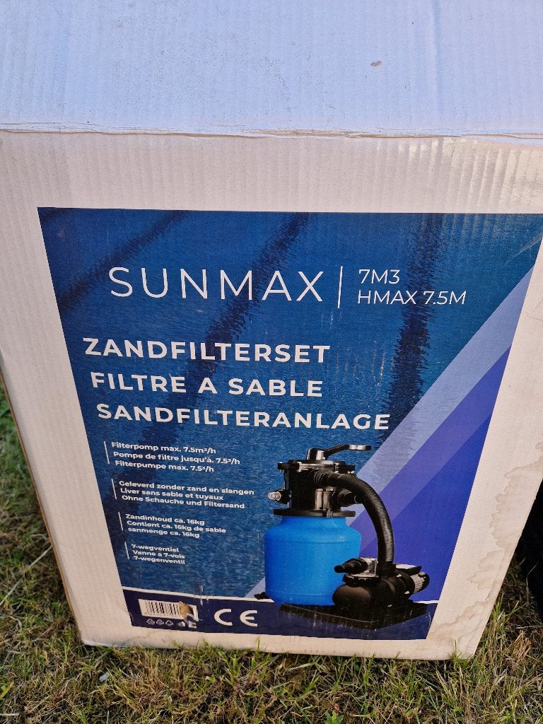 Zandfilter, Enlèvement, Comme neuf, Pompe