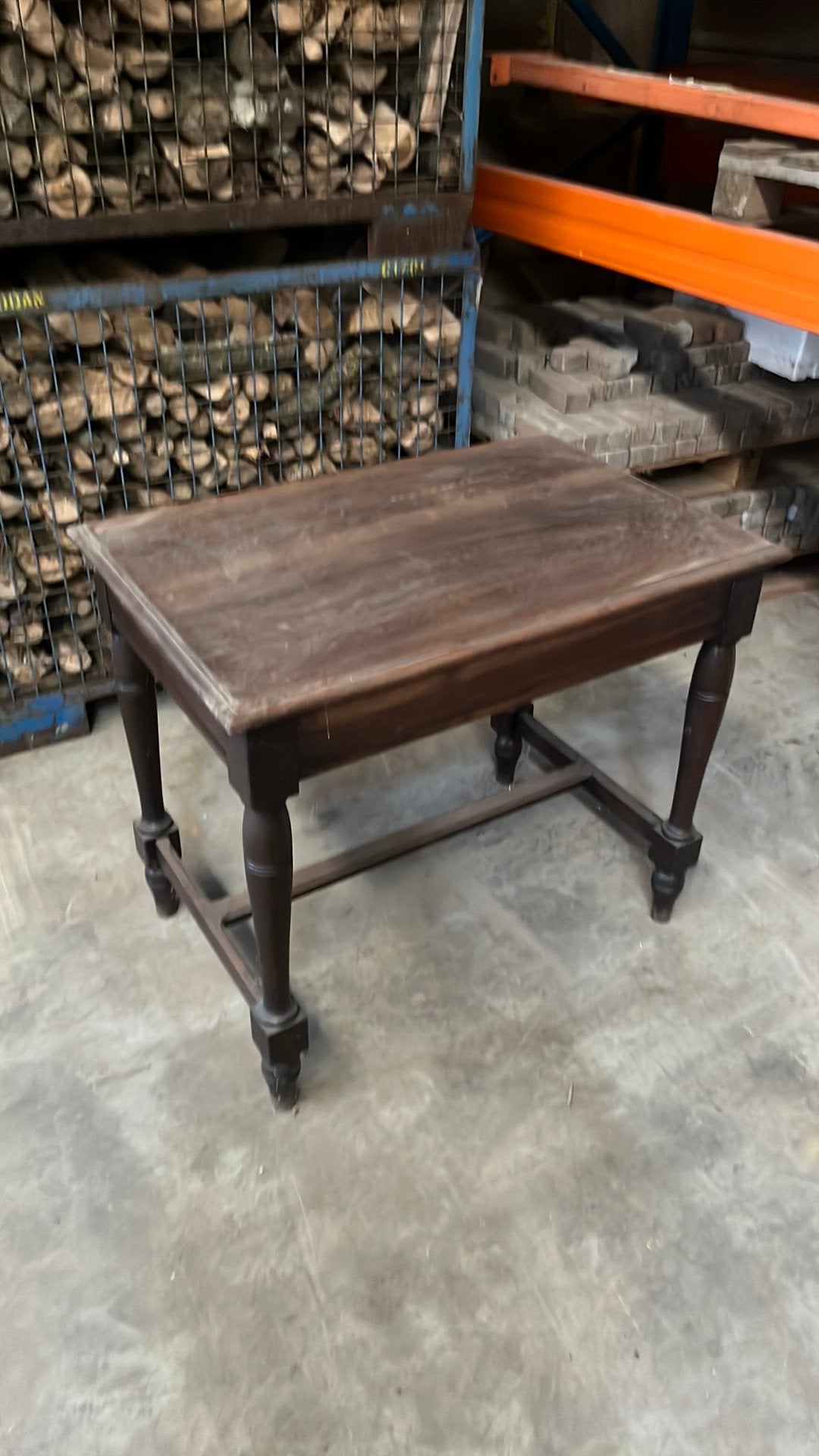 Eiken houten tafel, Ophalen