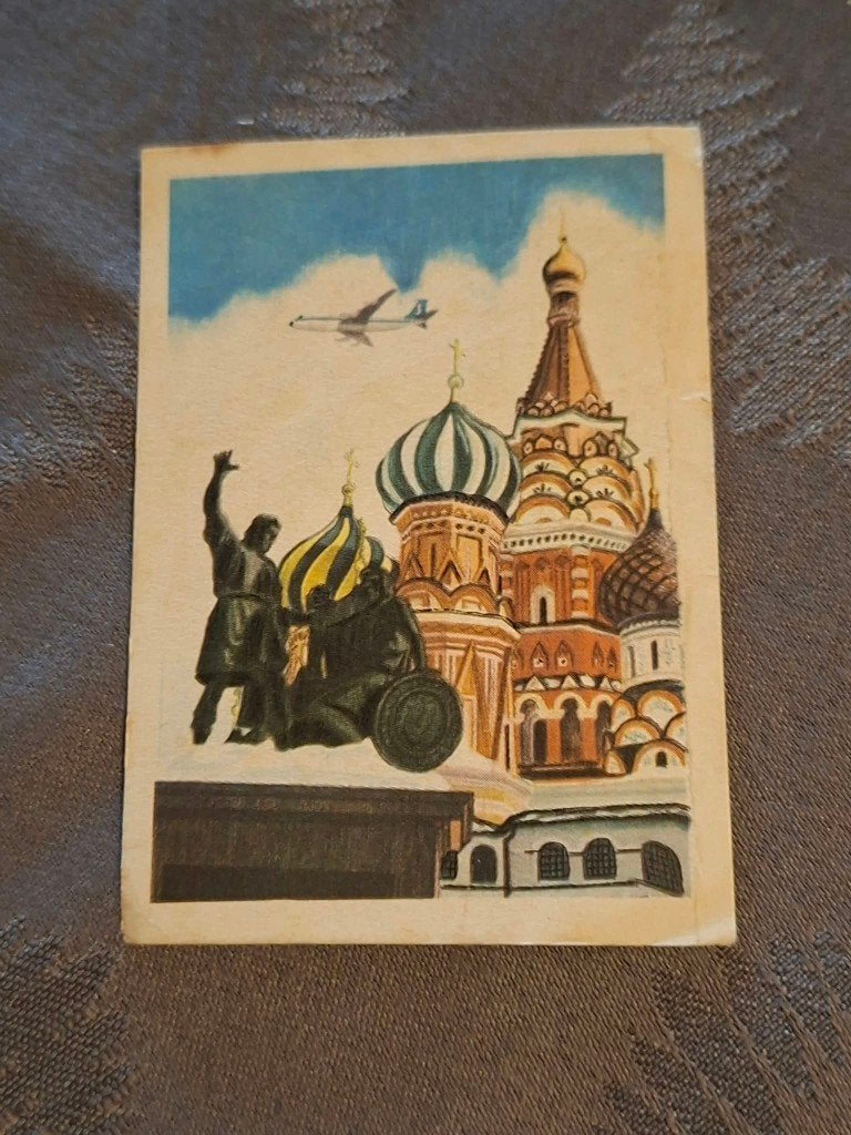 Prentje/Chromo : Sint Basilius/Moskou/Chocolade Jacques, Verzamelen, Gebruikt, Ophalen of Verzenden, 1940 tot 1960, Prent