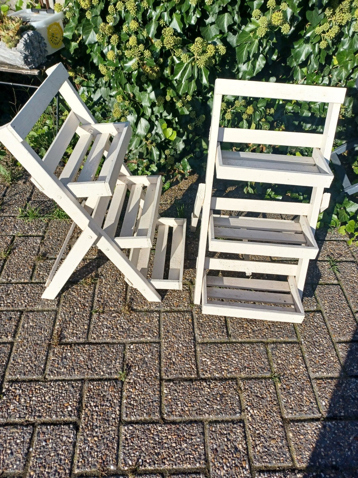 bloempot houders, Ophalen, Hout