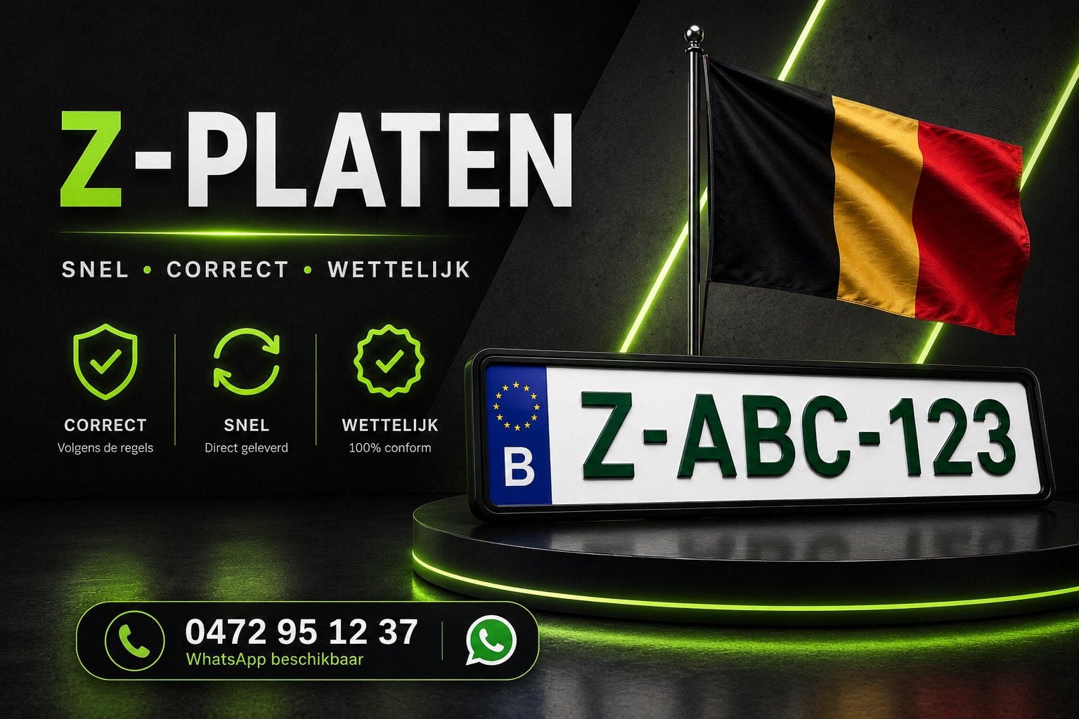 Z platen, Ophalen, Zo goed als nieuw