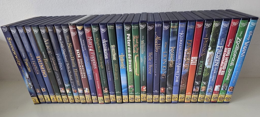 Walt Disney films met gouden rugnummer en specials, Ophalen of Verzenden