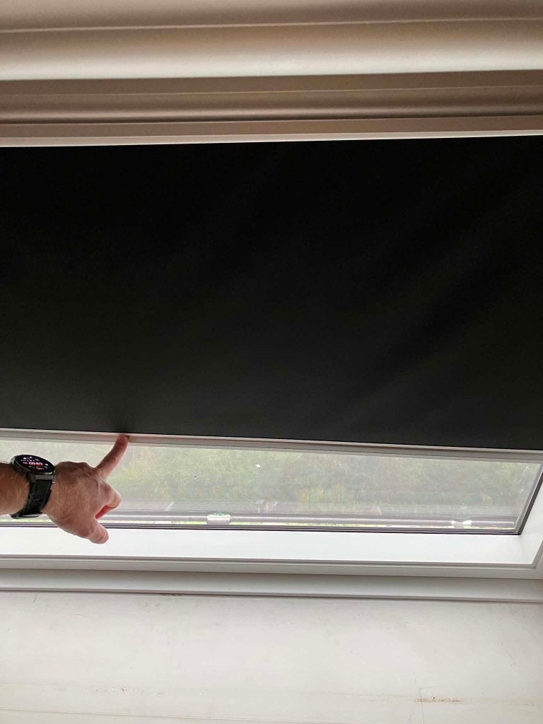 verduistergordijn Velux oud model DKL UO4, Autres marques, Comme neuf, Enlèvement, 134 cm
