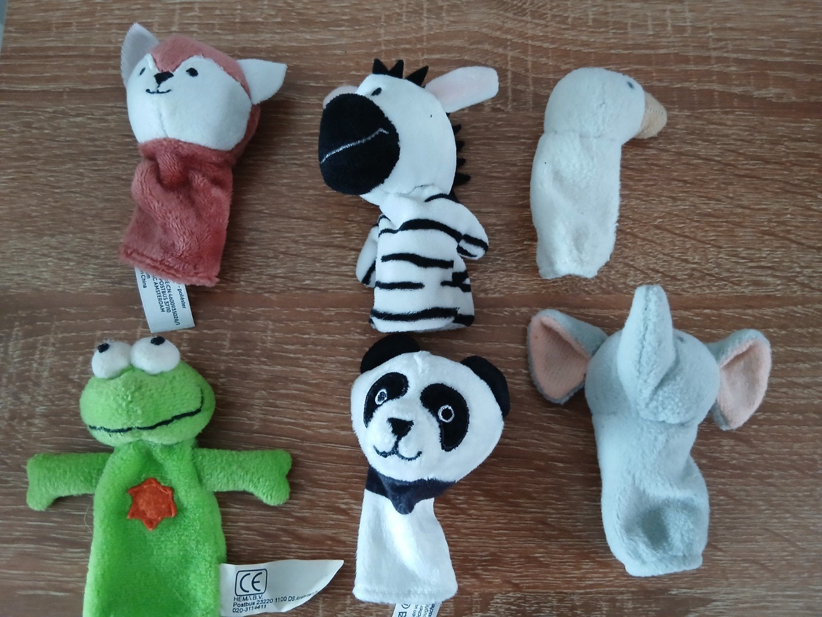 6 vingerpopjes, Ophalen