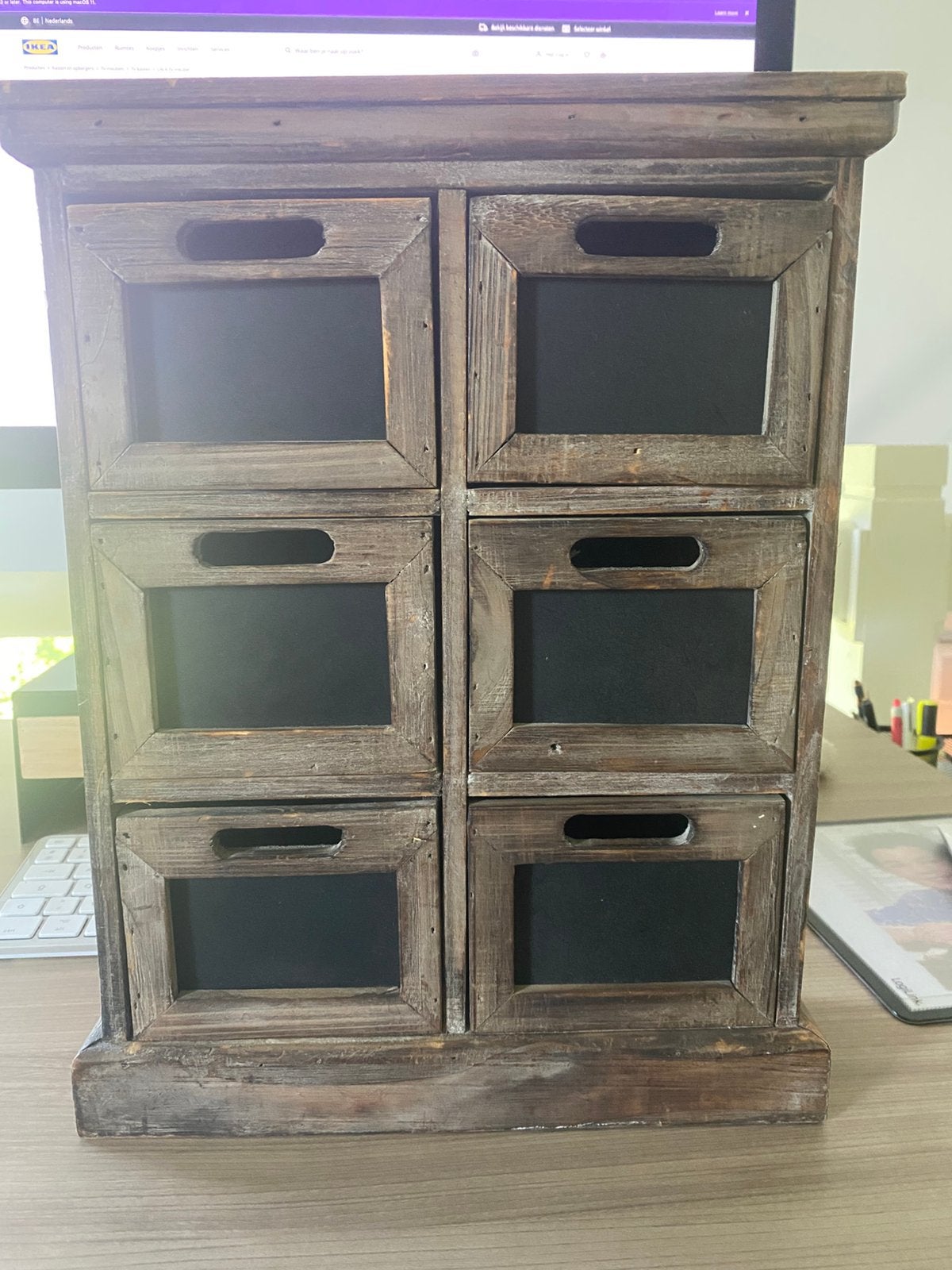 Mini armoire de rangement en bois, Enlèvement, Comme neuf