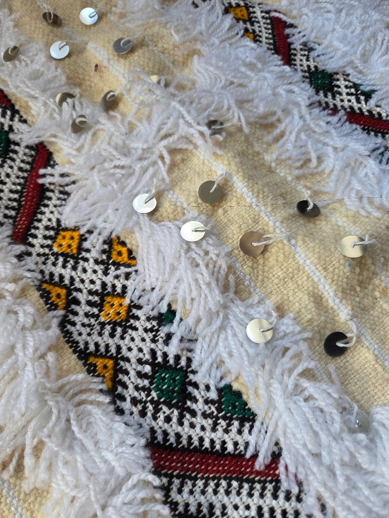 Lot de 2 housses coussin marocaines artisanales Handira, Enlèvement, Neuf