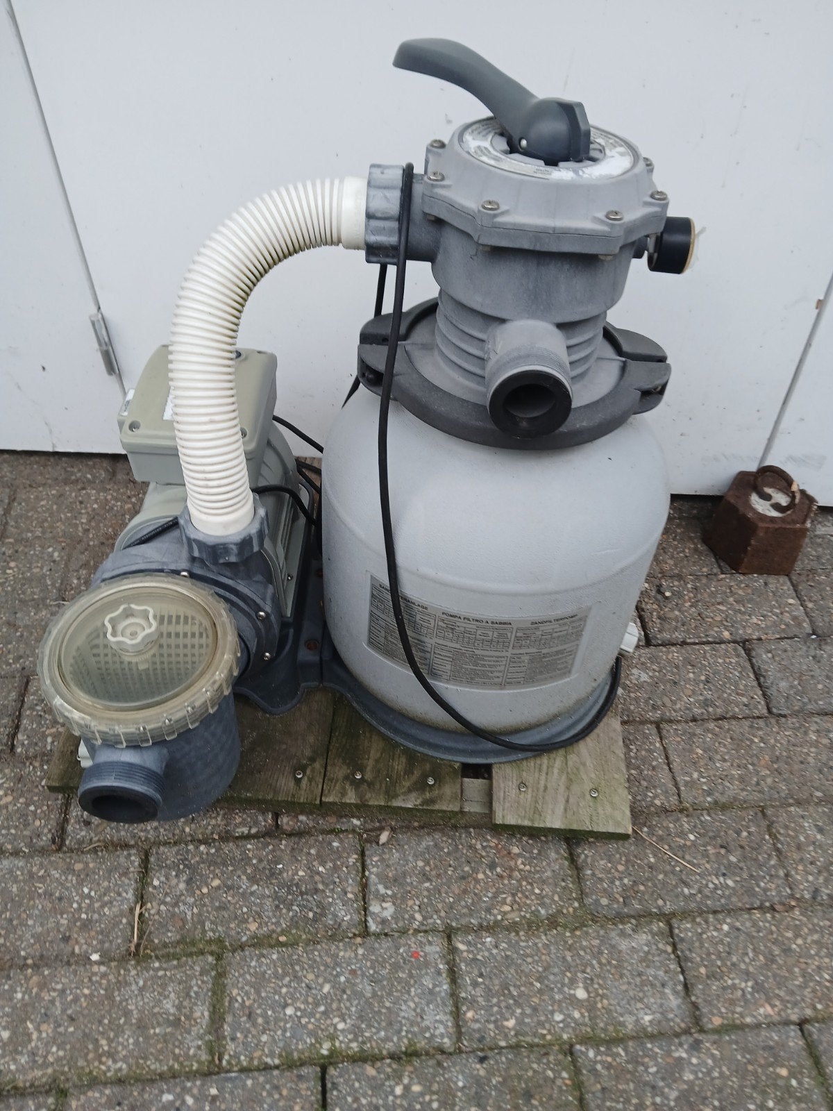 intex zandfilter met pomp in heel goede werking, Tuin en Terras, Ophalen, Gebruikt