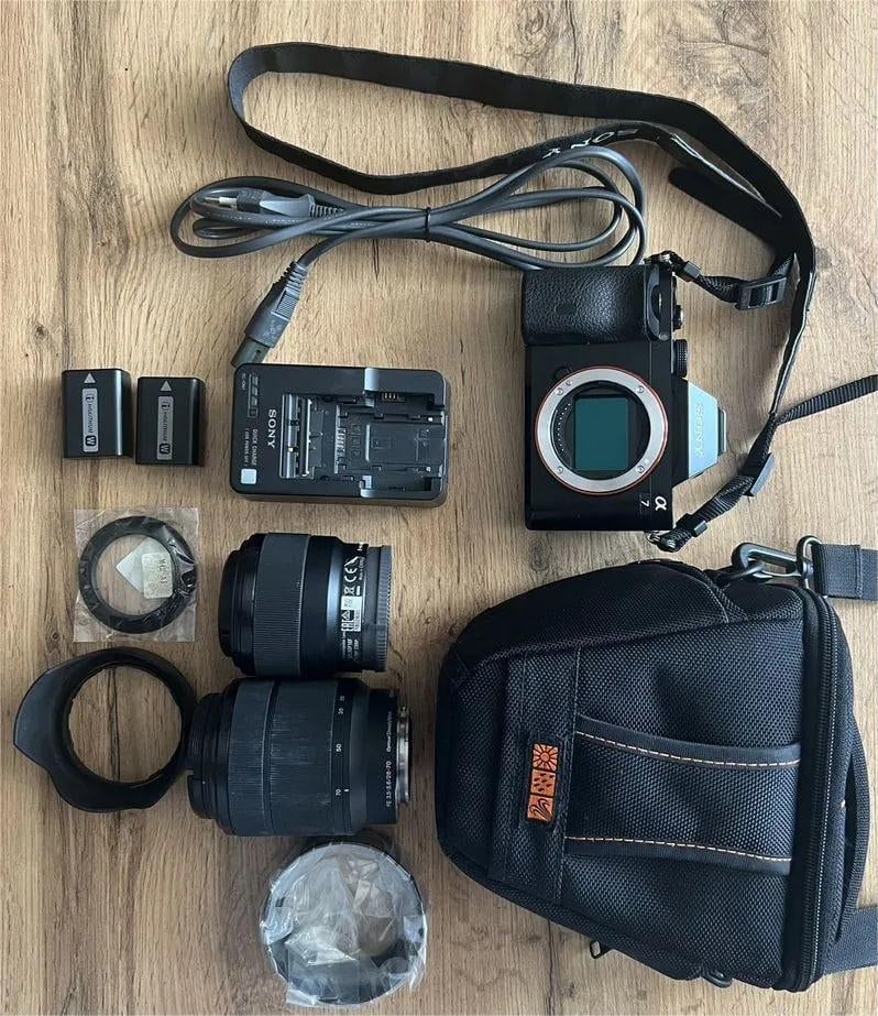 Sony Alpha A7 + 2 lenzen + complete set., Audio, Tv en Foto, Fotocamera's Digitaal, Gebruikt, Compact, Ophalen of Verzenden, Sony