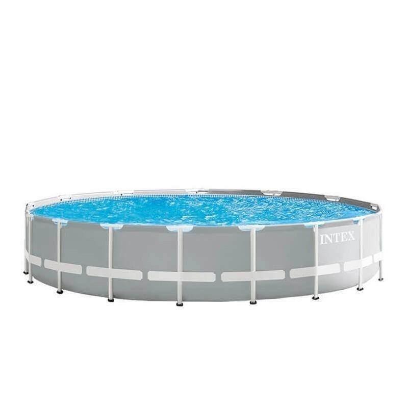 Intex zwembad 5,49 m met zandfilter – moet snel weg!, Tuin en Terras, Gebruikt, Rond, 300 cm of meer, Ophalen