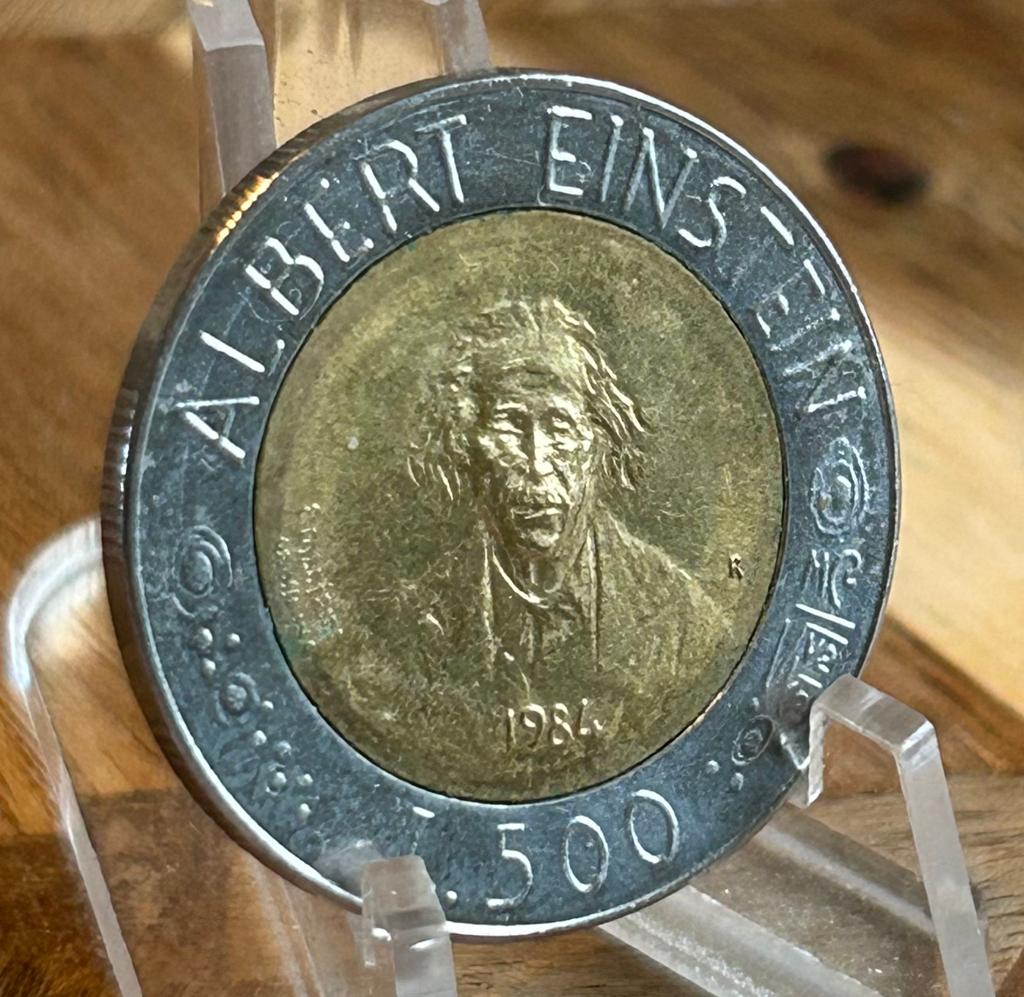 Saint-Marin 500 lires 1984 Albert Einstein, Enlèvement ou Envoi