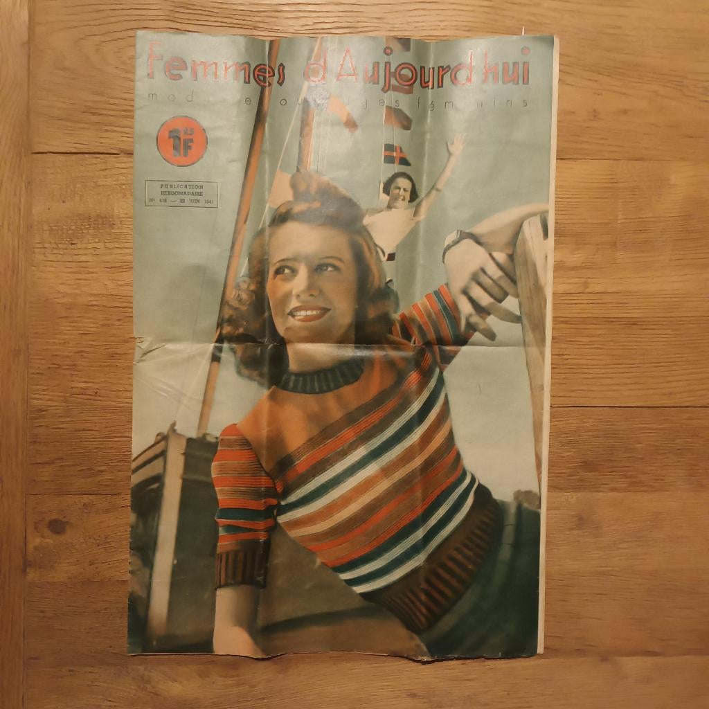 Tijdschrift frans femmes d aujourdhui 1941, Ophalen of Verzenden, 1940 tot 1960, Tijdschrift