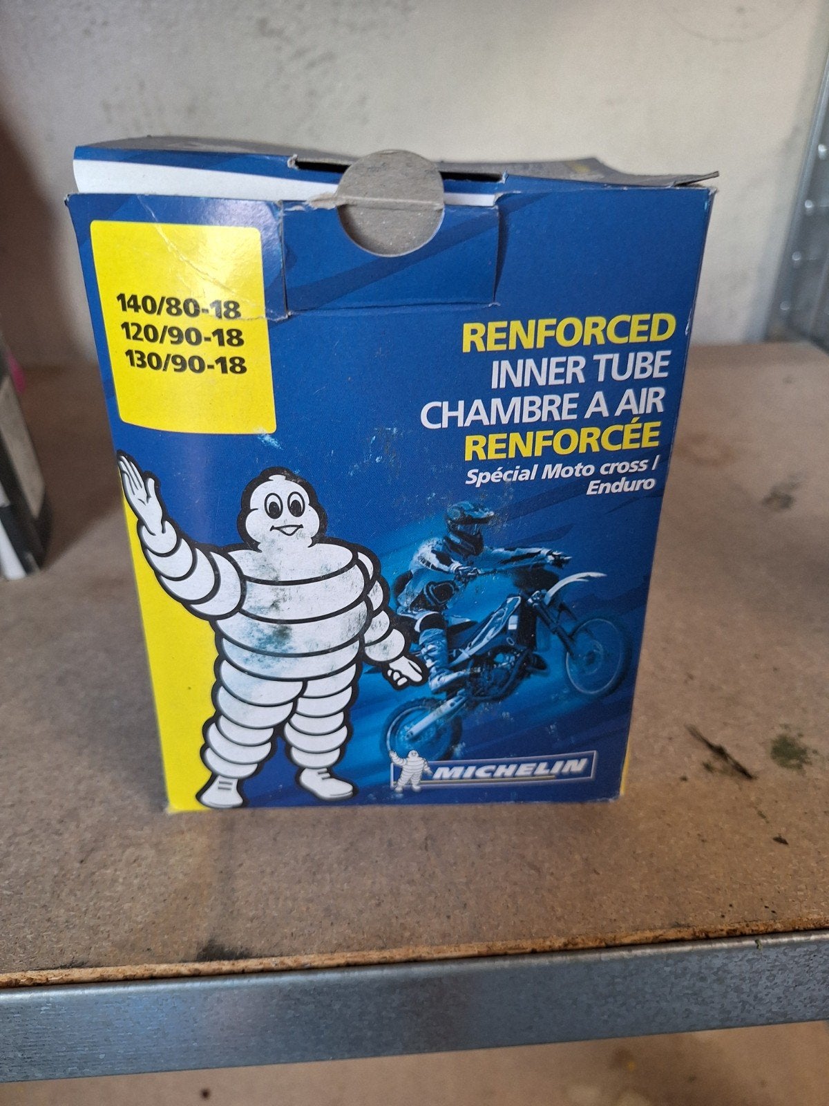 Binnenband voor moto enduro, Ophalen