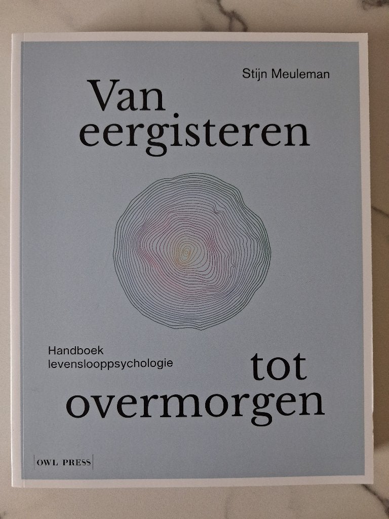 Van eergisteren tot overmorgen ISBN 9789464788808, Boeken, Psychologie, Meuleman Stijn, Ophalen of Verzenden, Ontwikkelingspsychologie
