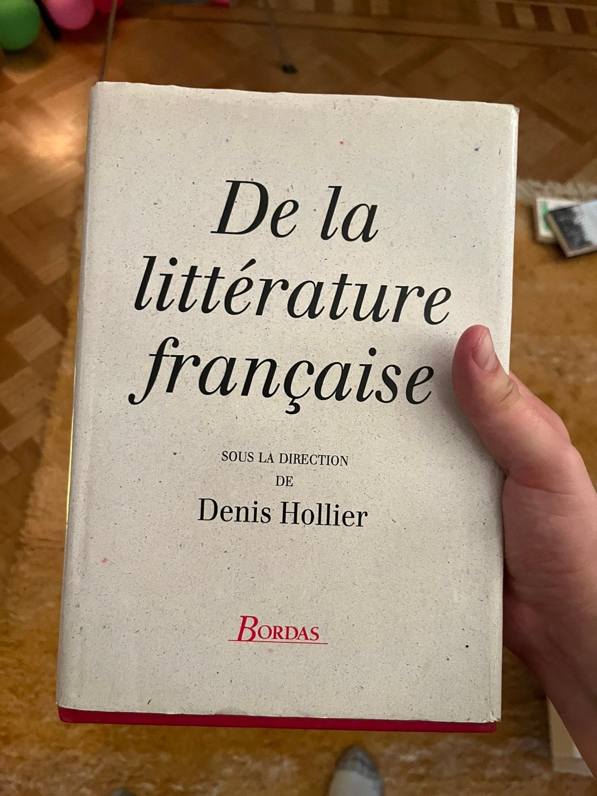 De la littérature Francaise - denis holier, Boeken, Filosofie, Ophalen, Zo goed als nieuw