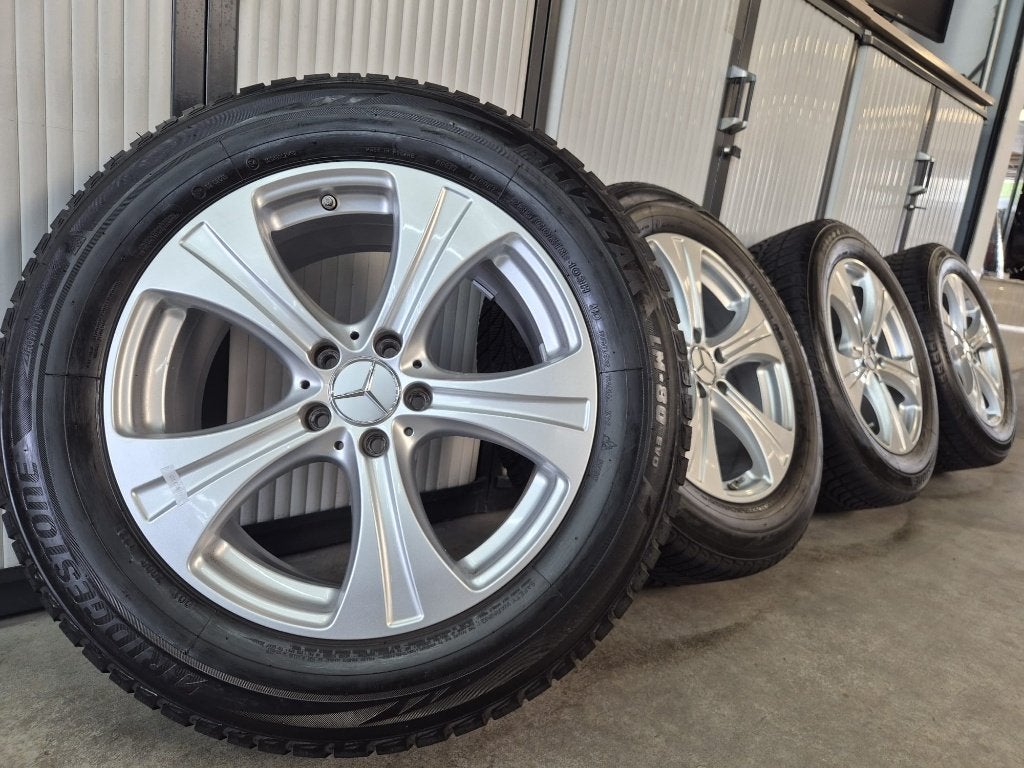 MB OEM Velgen GLC(coupé)5x112 Bridgestone Blizzak 7mm WINTER, Ophalen, 18 inch, Gebruikt, Velg(en)