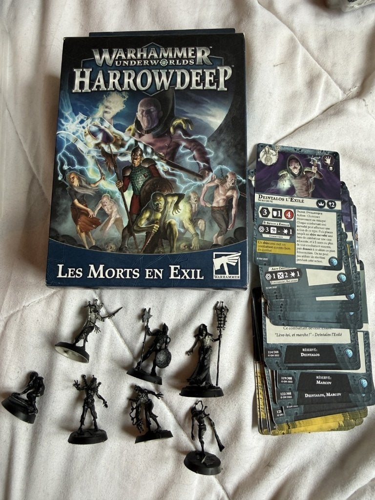 Warhammer Underworlds Harrowdeep Les Morts en Exil + boite, Enlèvement ou Envoi, Utilisé, Warhammer, Figurine(s)