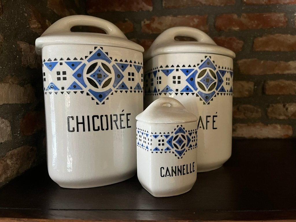 3 Antieke Voorraad Potten., Antiek en Kunst, Ophalen of Verzenden