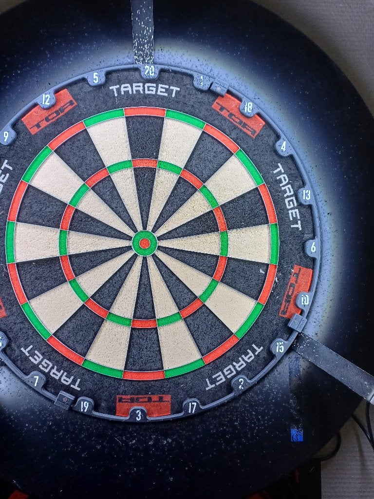 darts, Ophalen, Gebruikt, Dartbord