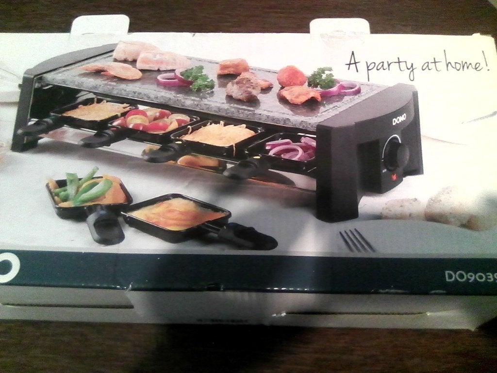 Appareil à raclette Domo, Electroménager, Enlèvement, Neuf, 8 personnes et plus
