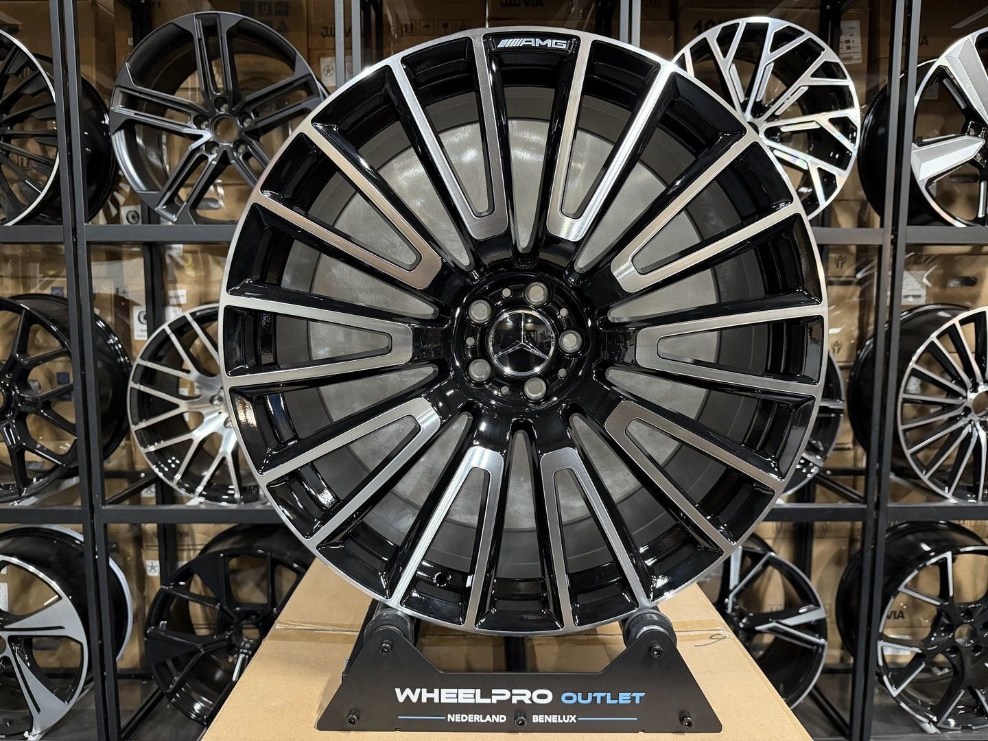 22'' Mercedes AMG Look velgen C E CLA GLC GLE S KLASSE, Auto-onderdelen, Banden en Velgen, Velg(en), -, -, Nieuw