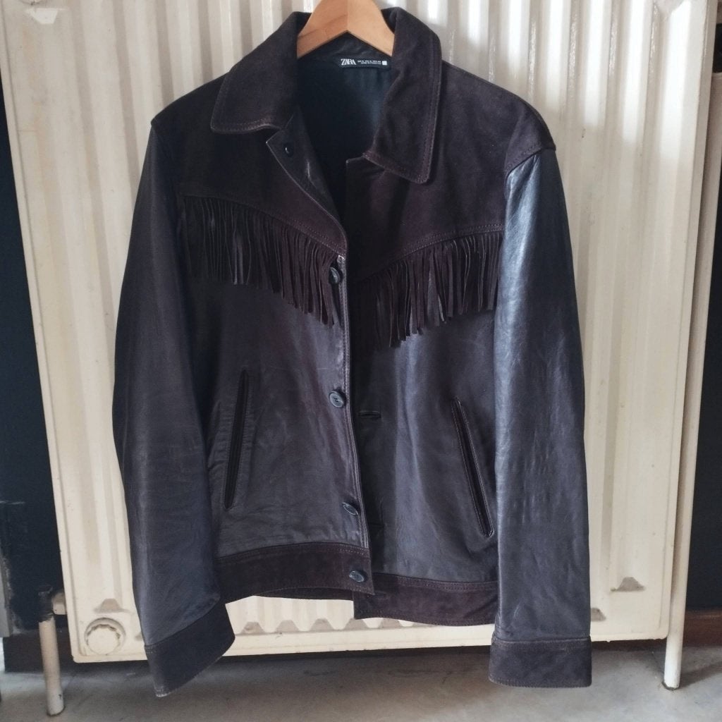 Zara Veste en cuir Neuve Taille S/M, Vêtements | Hommes, Vestes | Hiver, Enlèvement, Neuf