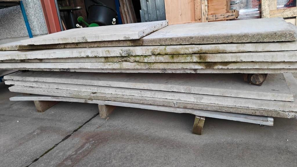 Betonnen boordplaten afsluitplaten 2mx50cm x 3,5cm 8,5 stuks, Ophalen, 25 cm of meer, Nieuw, Border