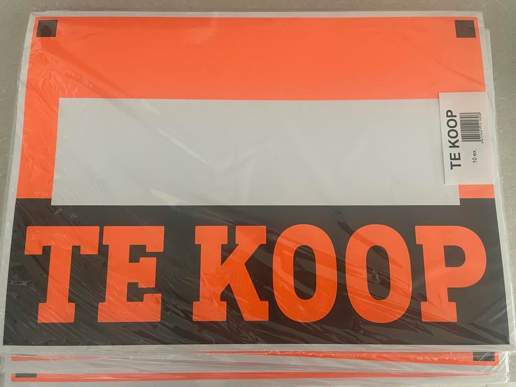 Affiches TE KOOP, Ophalen of Verzenden, Nieuw