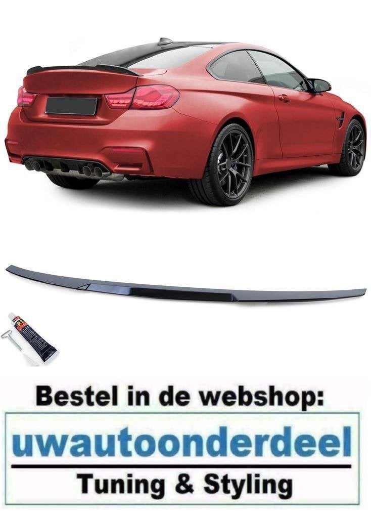 Spoiler Achterklep Zwart Evo Look Gechikt Voor Bmw 4 Serie F, Verzenden