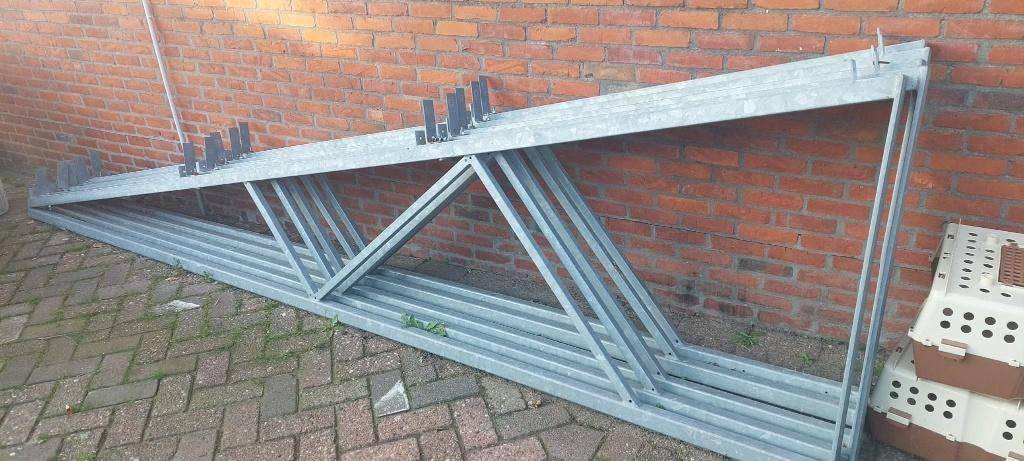 Ijzerstel afdak, Tuin en Terras, Overkappingen, Ophalen, Zo goed als nieuw, Overige typen