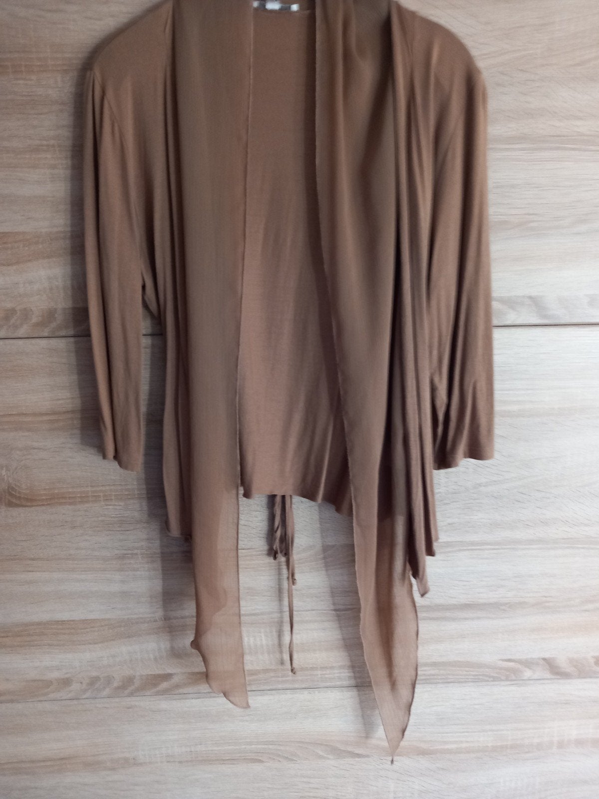gilet, Taille 42/44 (L), Beige, Enlèvement, Porté