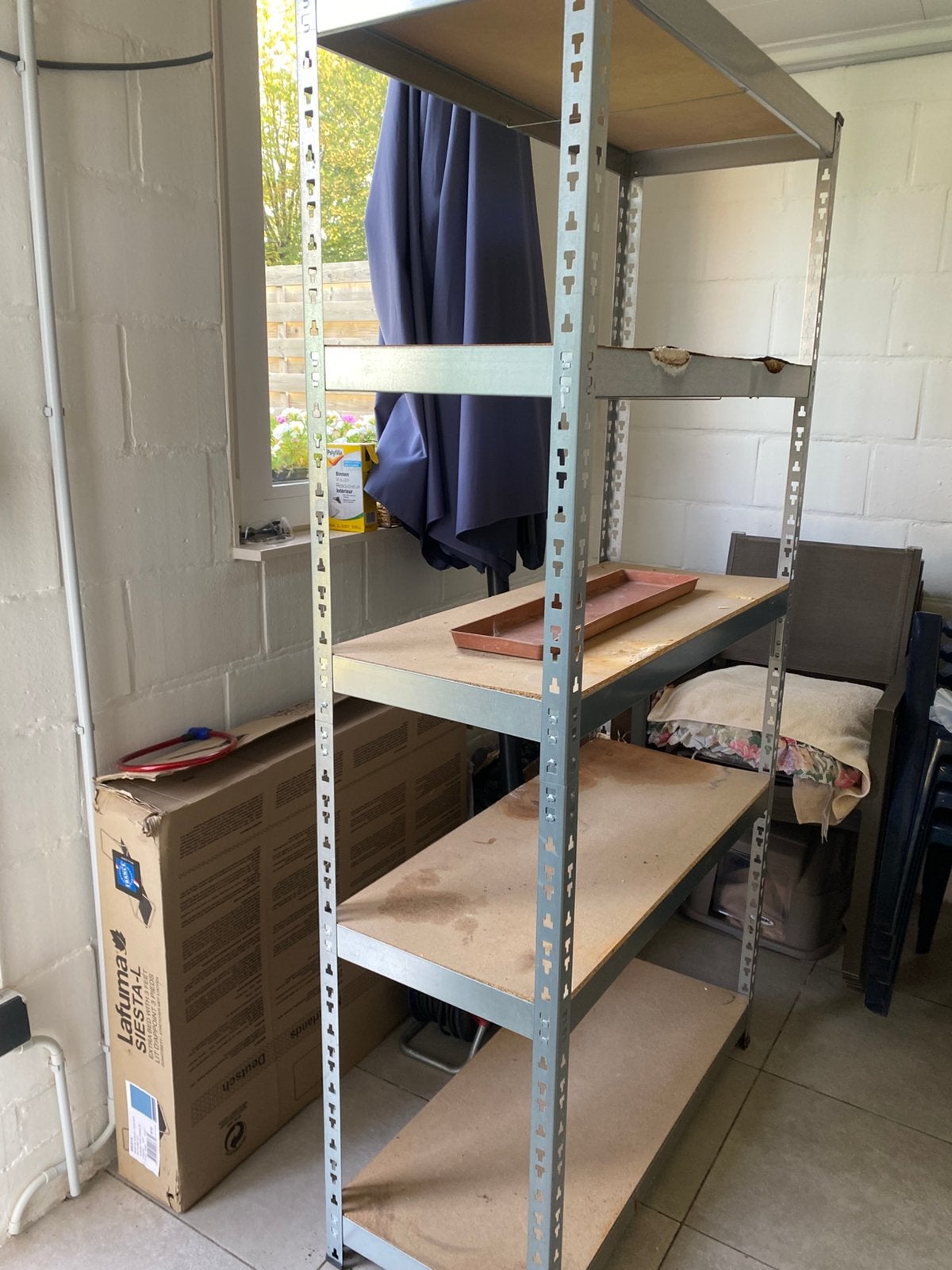 Étagère de rangement en fer, Maison & Meubles, Enlèvement, Utilisé