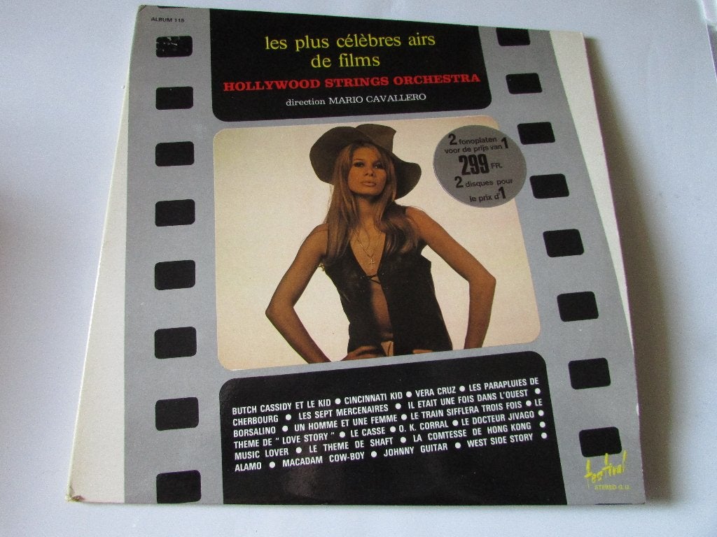 Les Plus Célèbres airs de Films ,Hollywood strings orchestra, Gebruikt, Ophalen of Verzenden, Complilatie, 12 inch