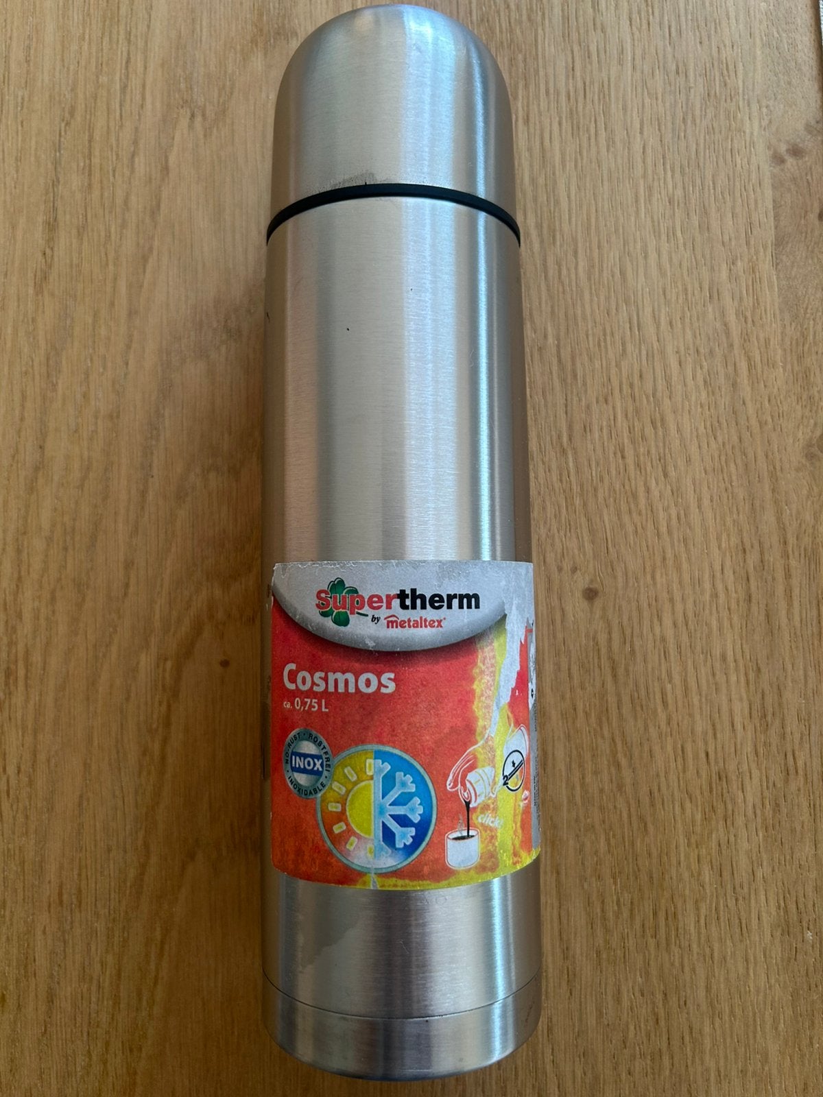 Thermos Metaltex, Sport en Fitness, Drinkbussen, Ophalen, Zo goed als nieuw