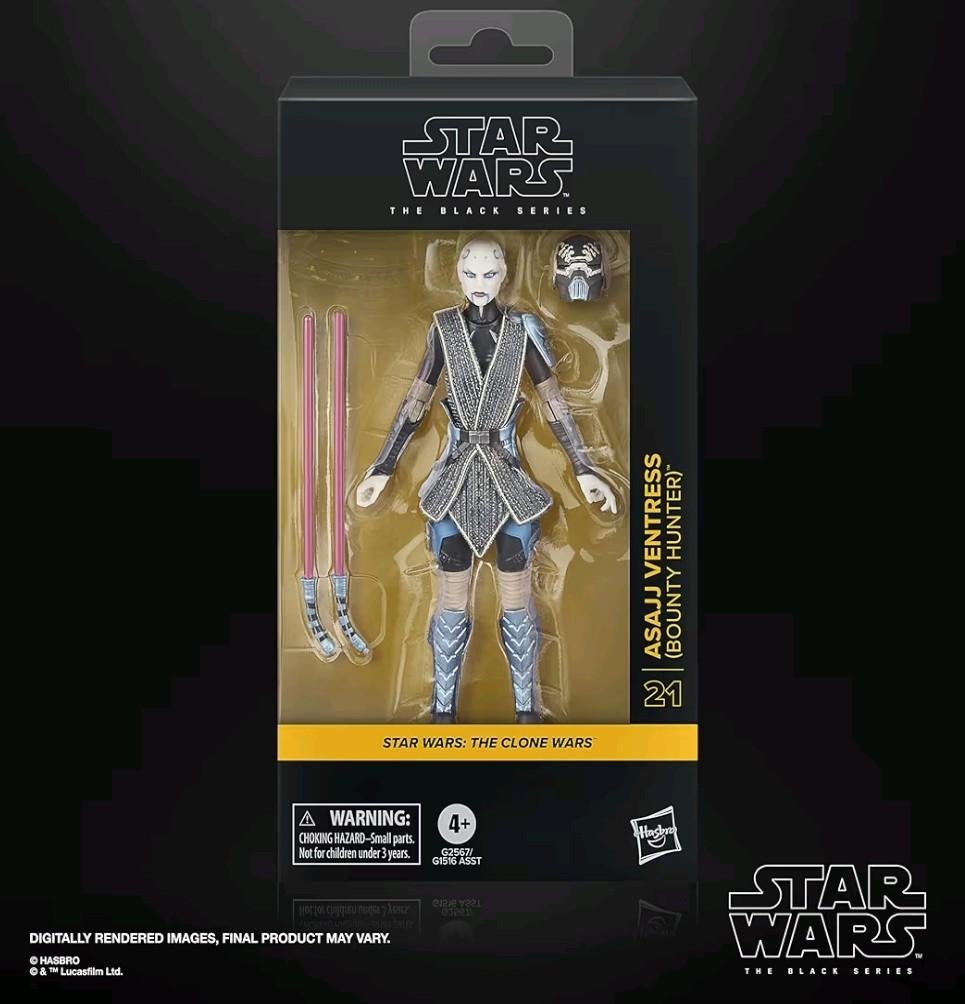 ️🔸✨️ Star Wars Asajj Ventress Black Series lot 2 figurines, Neuf, Autres marques, Moins de 14 pouces, Enlèvement