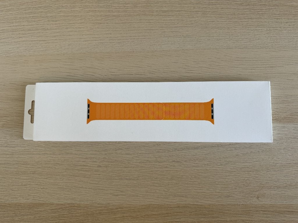 Apple Watch Leather Link band, Handtassen en Accessoires, Sporthorloges, Ophalen of Verzenden