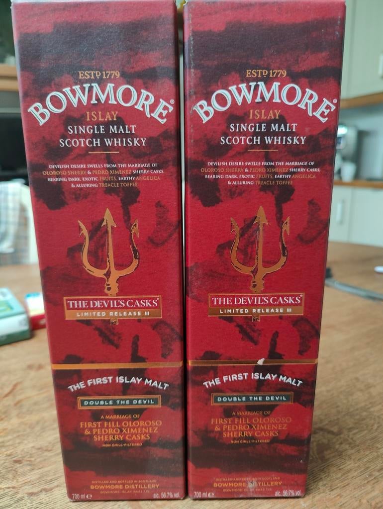 Whisky Bowmore " the devils casks", Ophalen