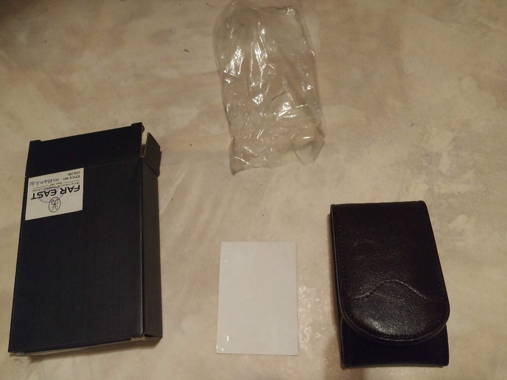 nieuw giftset lederen etui met nagel set in cadeaudoosje, Ophalen of Verzenden, Nieuw