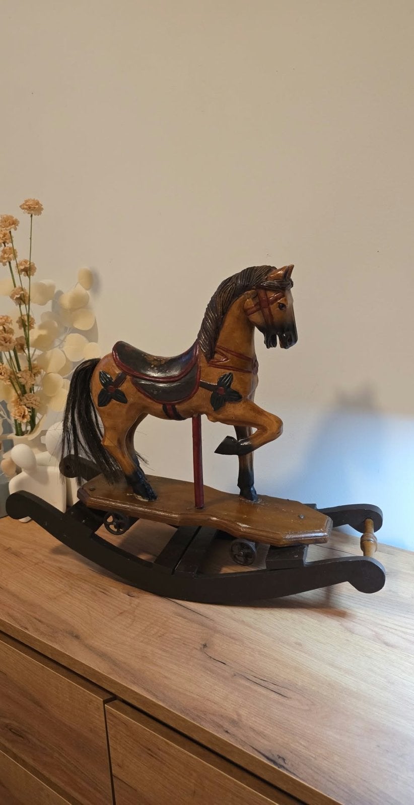 Cheval à bascule en bois – Vintage, Ophalen