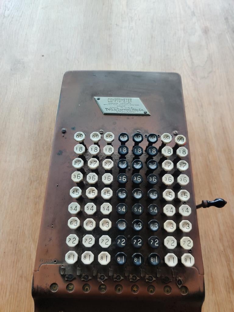 Comptometer, Ophalen
