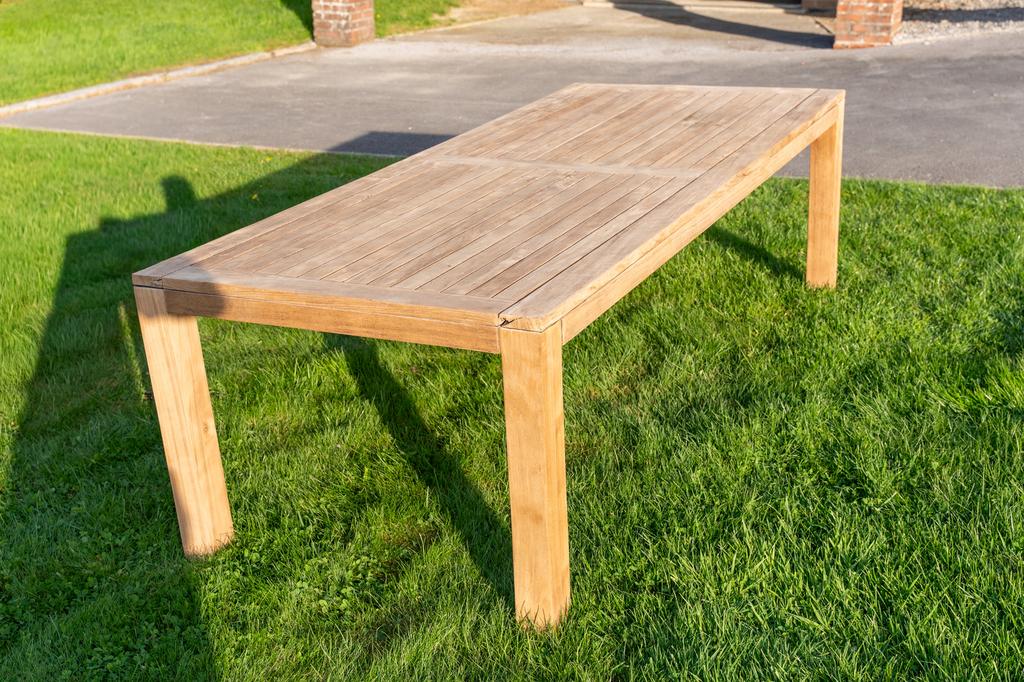 Table de jardin en teck massif Hartman, Enlèvement, Comme neuf